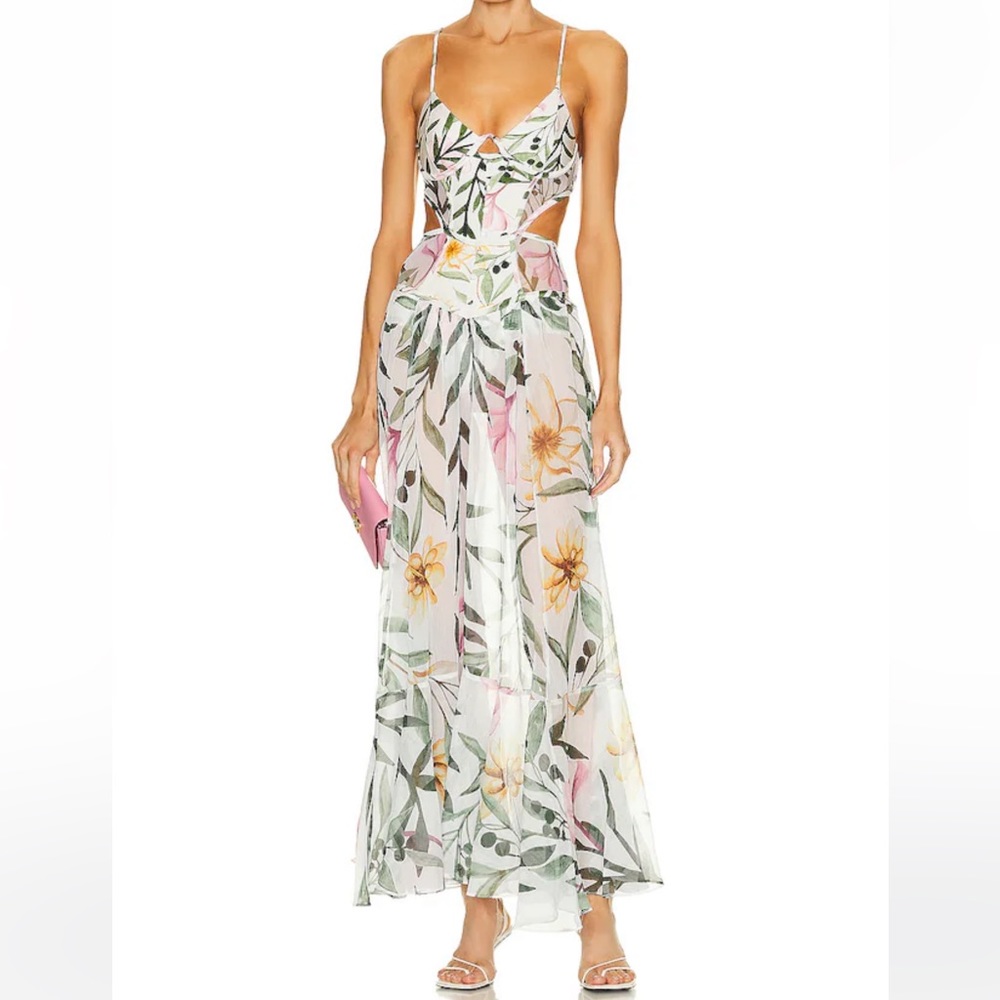 PatBo Jasmin bustier beach dress